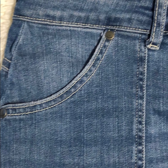 Denim Button Up Mini Skirt - Picture 4 of 5